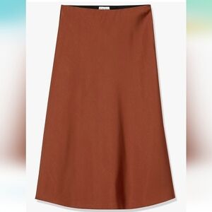 The Drop Silky Slip Midi Skirt NWT XXL Minimalist Classic